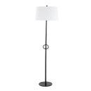 Shadow Contemporary Floor Lamp - Black / White
