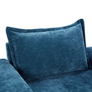 Chenille Upholstered Accent Chair With Wide Armrests And Ergonomic Back Support