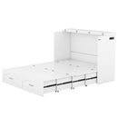 Murphy Wall Bed With Drawer And A Set Of Sockets & USB Ports, Pulley Structure Design