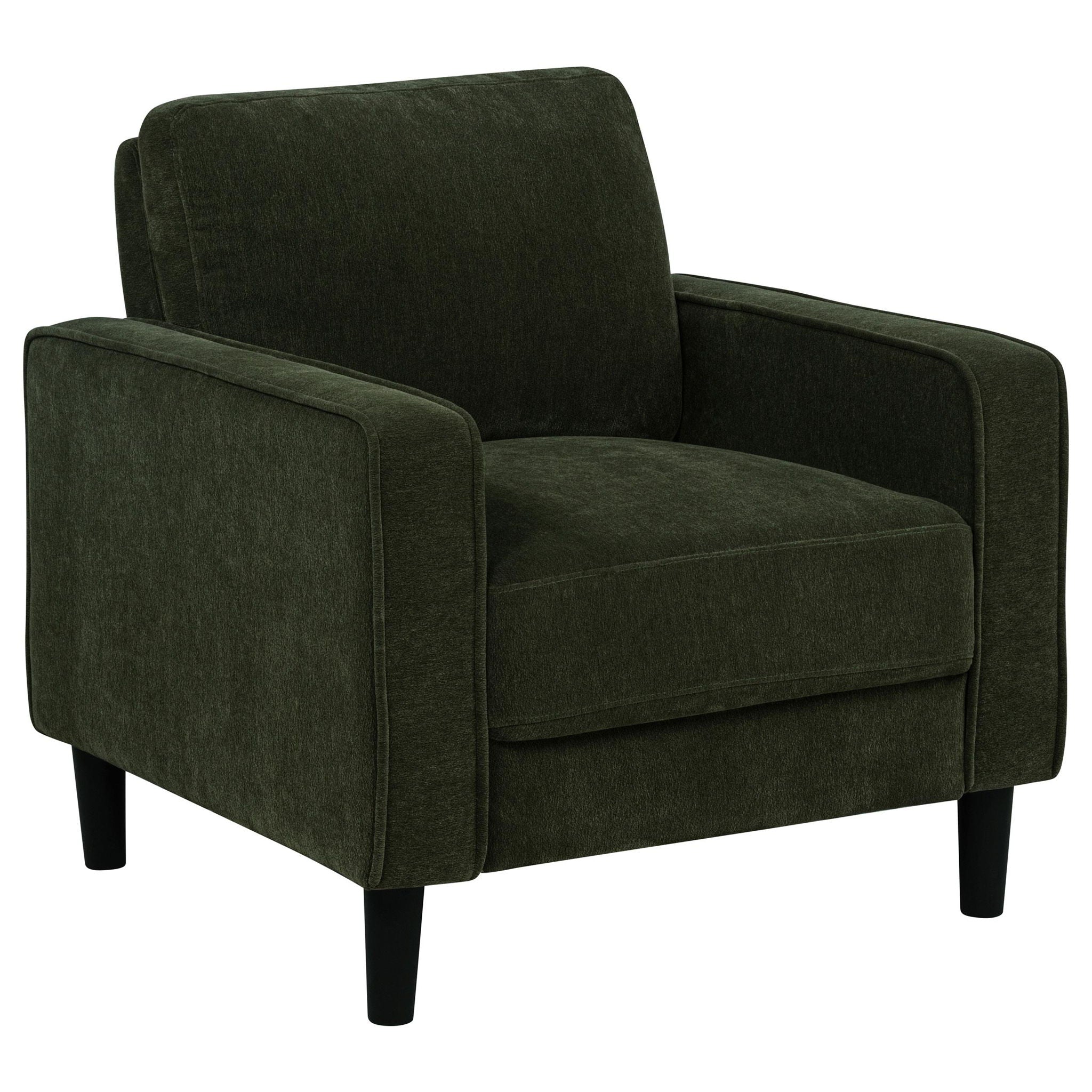 Ruth Fabric Upholstered Track Arm Accent Chair Matcha Green - Atlantic Fine Furniture Melbourne FL