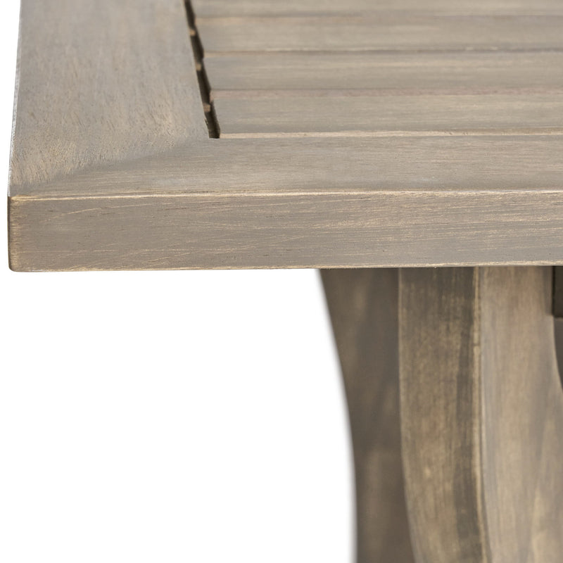 Hermosa - Stylish Outdoor Acacia Wood Table - Teak Gray