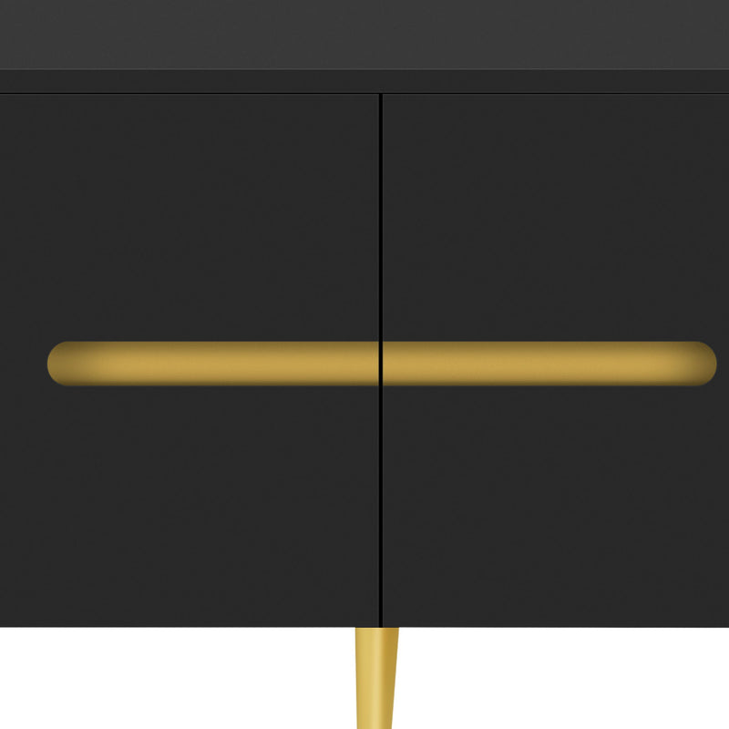 Minimalist TV Stand For TVs Up To 85", Modern Entertainment Center Media Console With 4 Spacious Cabinets For Living Room