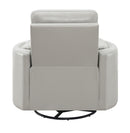 Sagen - Chenille Glider Recliner With Swivel