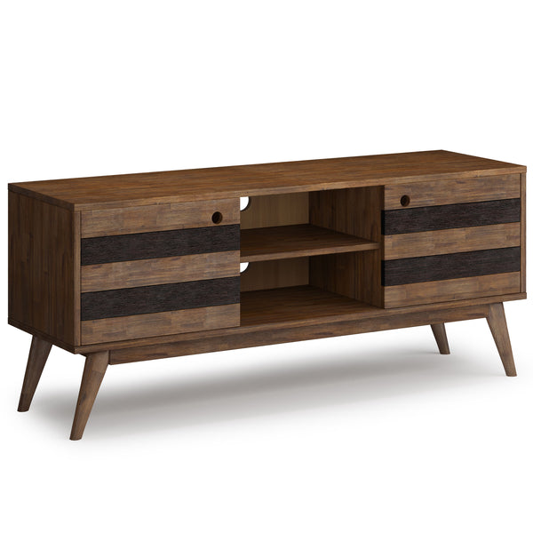 Clarkson - Low TV Stand - Rustic Natural Aged Brown