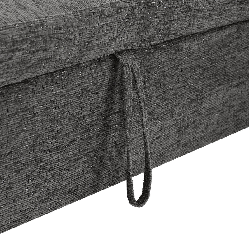 U-Shaped Sectional Sleeper Sofa With Ample Storage Space, 2 Cup Holders And Charging Ports For Living Room