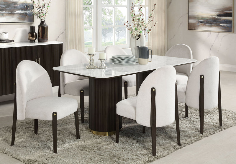 Clayten - Engineered Marble Top Dining Table - Marble