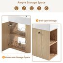 Modern Floating Bathroom Vanity With Ceramic Basin Perfect For Small Bathrooms