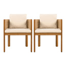 Outdoor Dining Chairs With Rope Handles (Set of 2)
