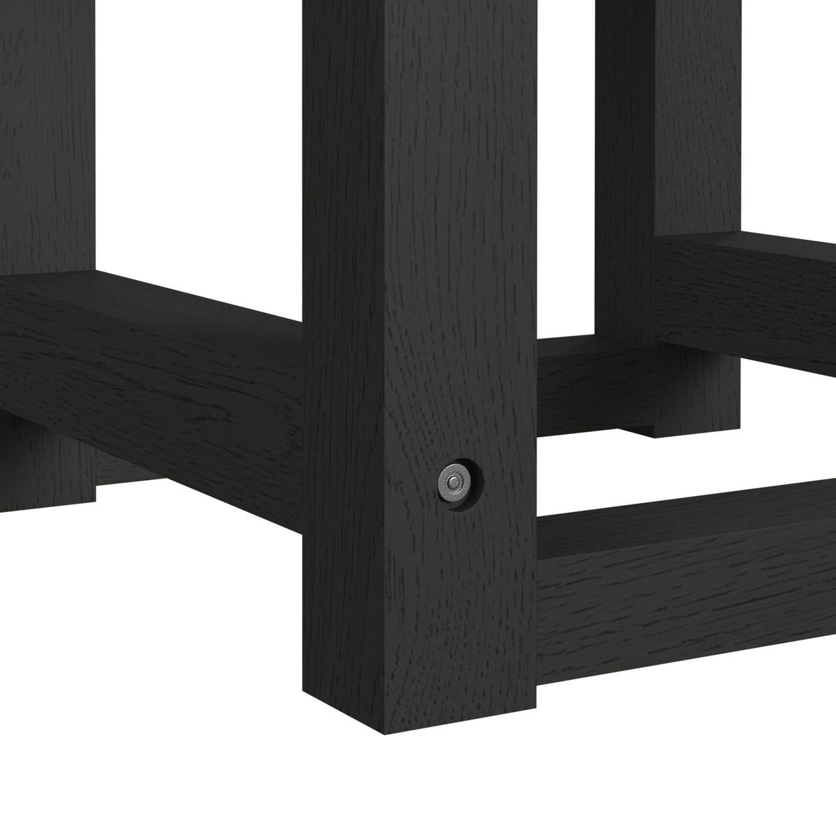 Ridgemont Dressing Stool in Black by Elements International, view 11