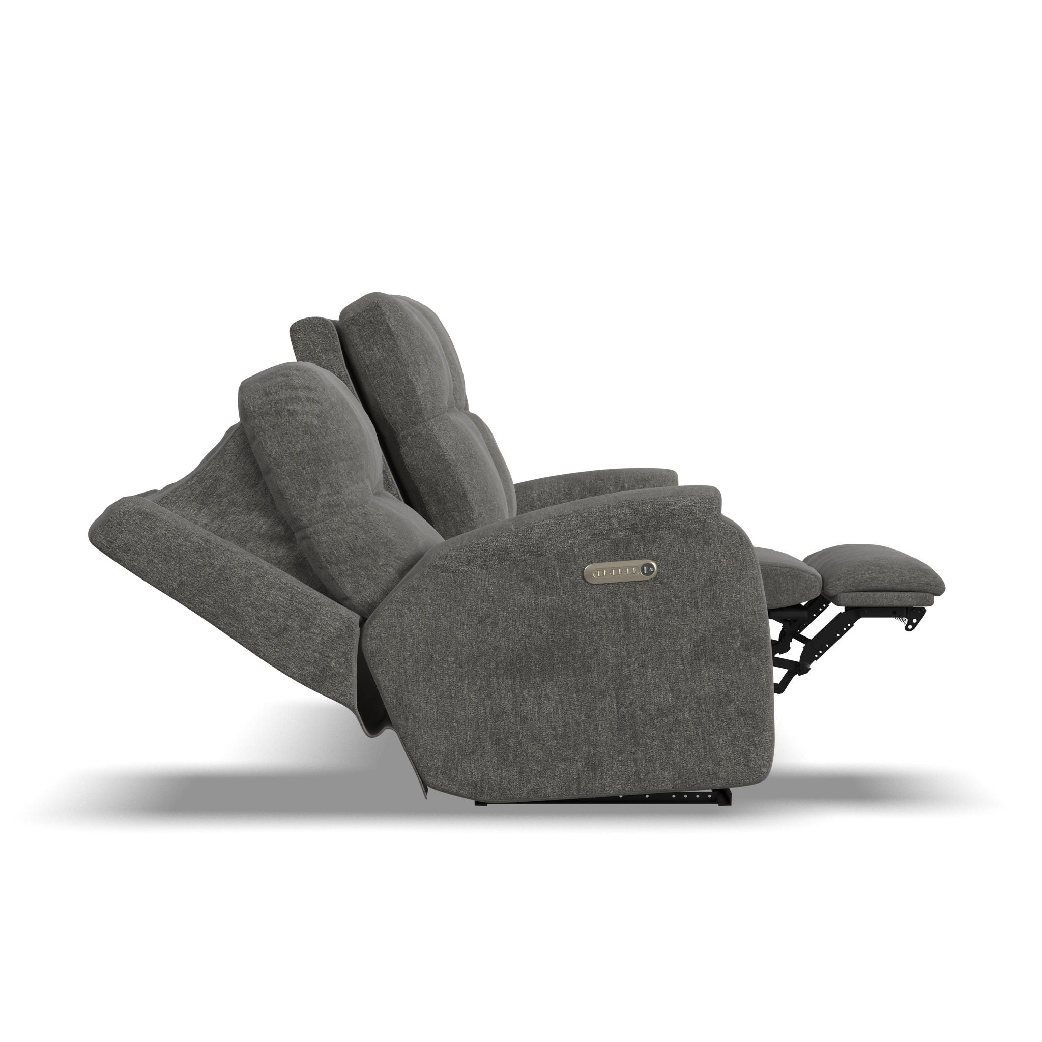 Penn - Transitional Fabric Power Reclining Sofa With Power Headrests & Lumbar