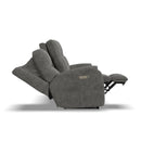 Penn - Power Reclining Sofa With Power Headrests & Lumbar - Dark Gray - Atlantic Fine Furniture Inc