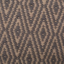 Amuleto - Hand Loomed Cotton Pouf - Dark Gray / Brown