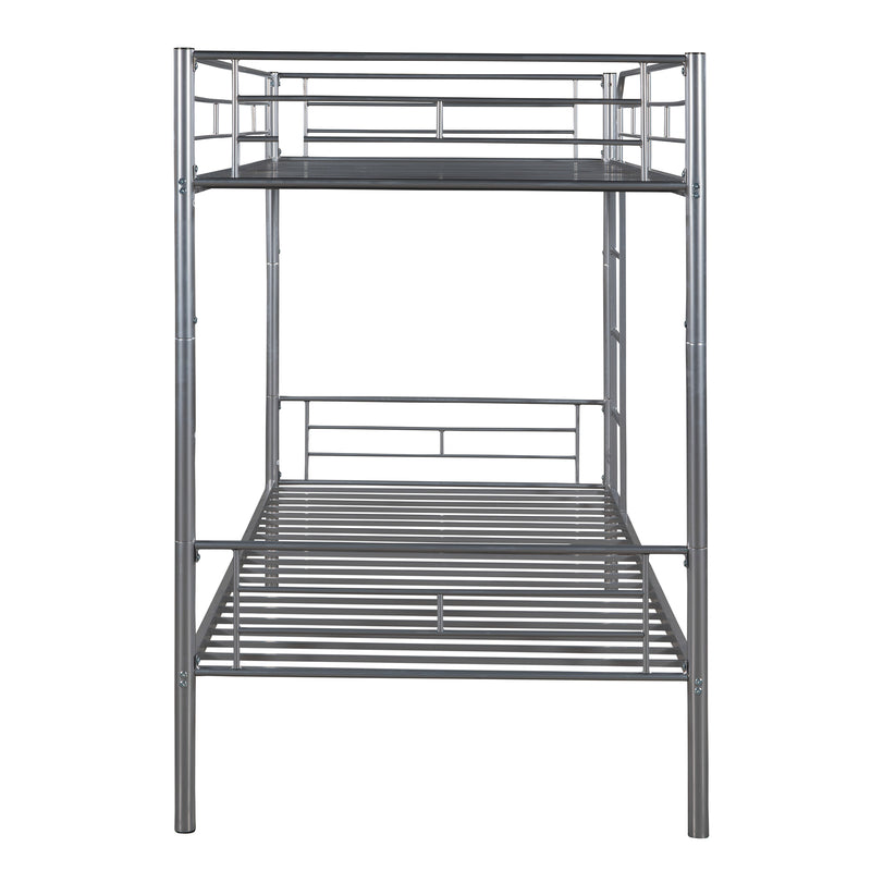 Twin Over Twin Metal Bunk Bed (Silver) ( old sku: MF189201NAA )