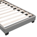 Upholstered Leather Platform Bed With Rabbit Ornament