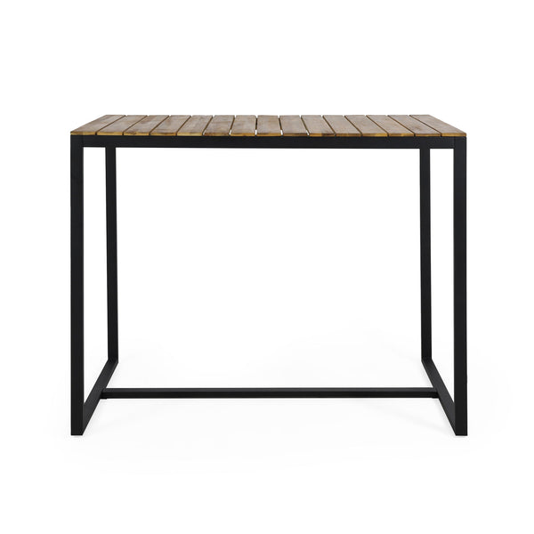 Ernesto - Outdoor Industrial Acacia Wood Bar Table