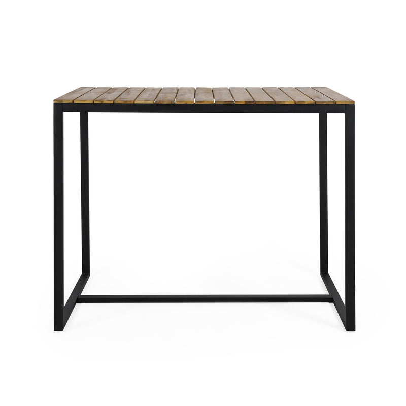 Ernesto - Outdoor Industrial Acacia Wood Bar Table