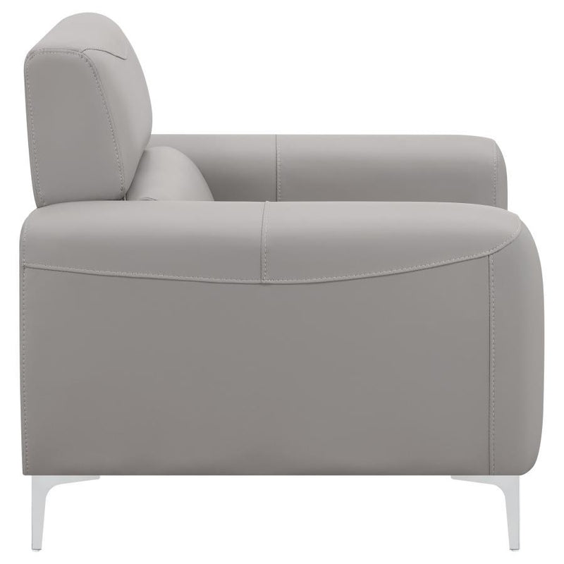 Glenmark - Track Arm Upholstered Chair - Taupe