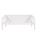 Twin size Daybed, Wood Slat Support, White