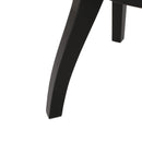 Elegant Dining Chair With Cane Web Backrests And Velvet Upholstery