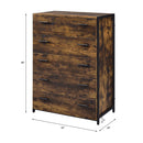 Juvanth - Chest - Rustic Oak & Black Finish - Atlantic Fine Furniture Inc