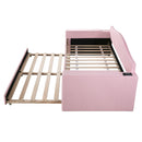 Upholstered Daybed With Storage Armrests, Trundle And Latest Integrated Bluetooth Audio System