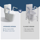 Upgraded Design Armrest, With Glossy Gw 007 1 Piece Toilet With Tornado Flush, Soft Close Seat, Dual Flush Map 1000G, Comfort Chair Seat - Gloss White