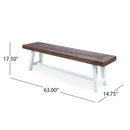Tranquilizer - Outdoor Acacia Wood Bench With Slat Panel Design
