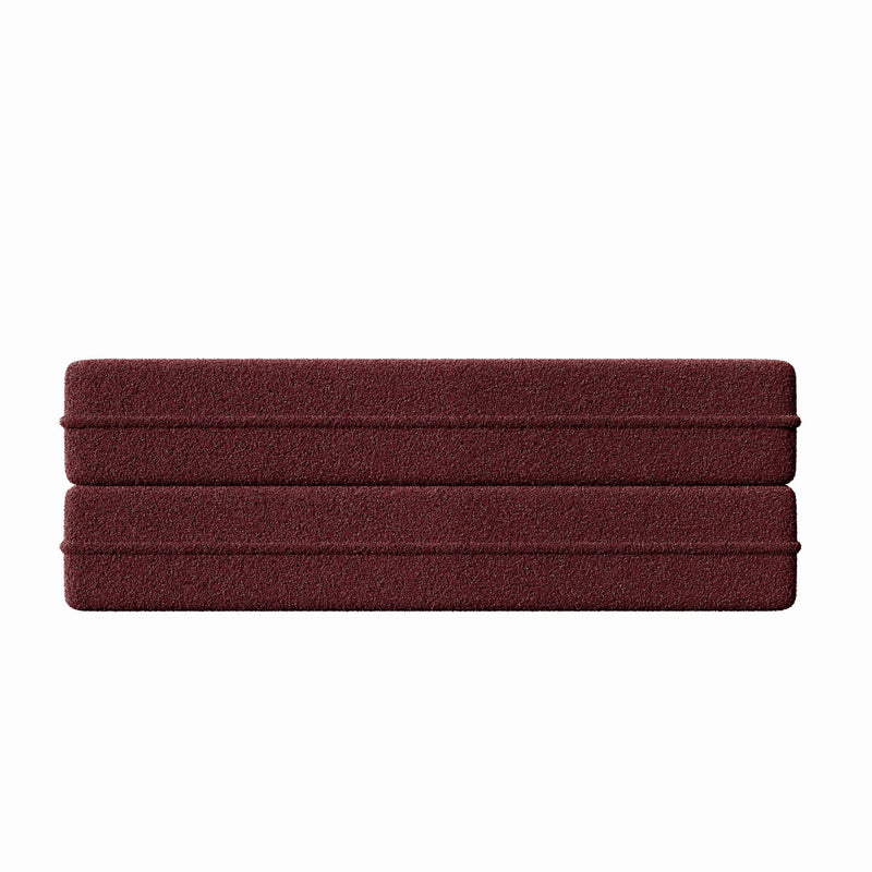 Modern Floor Sofa, With 2 Pillows, Convertible Teddy Fabric Foam Filled Bed