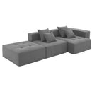 Free Combination L Shaped Modular Sectional, Minimalist Floor Couch Set, Convertible Foam Filled Cloud Compressed Couch For Living Room