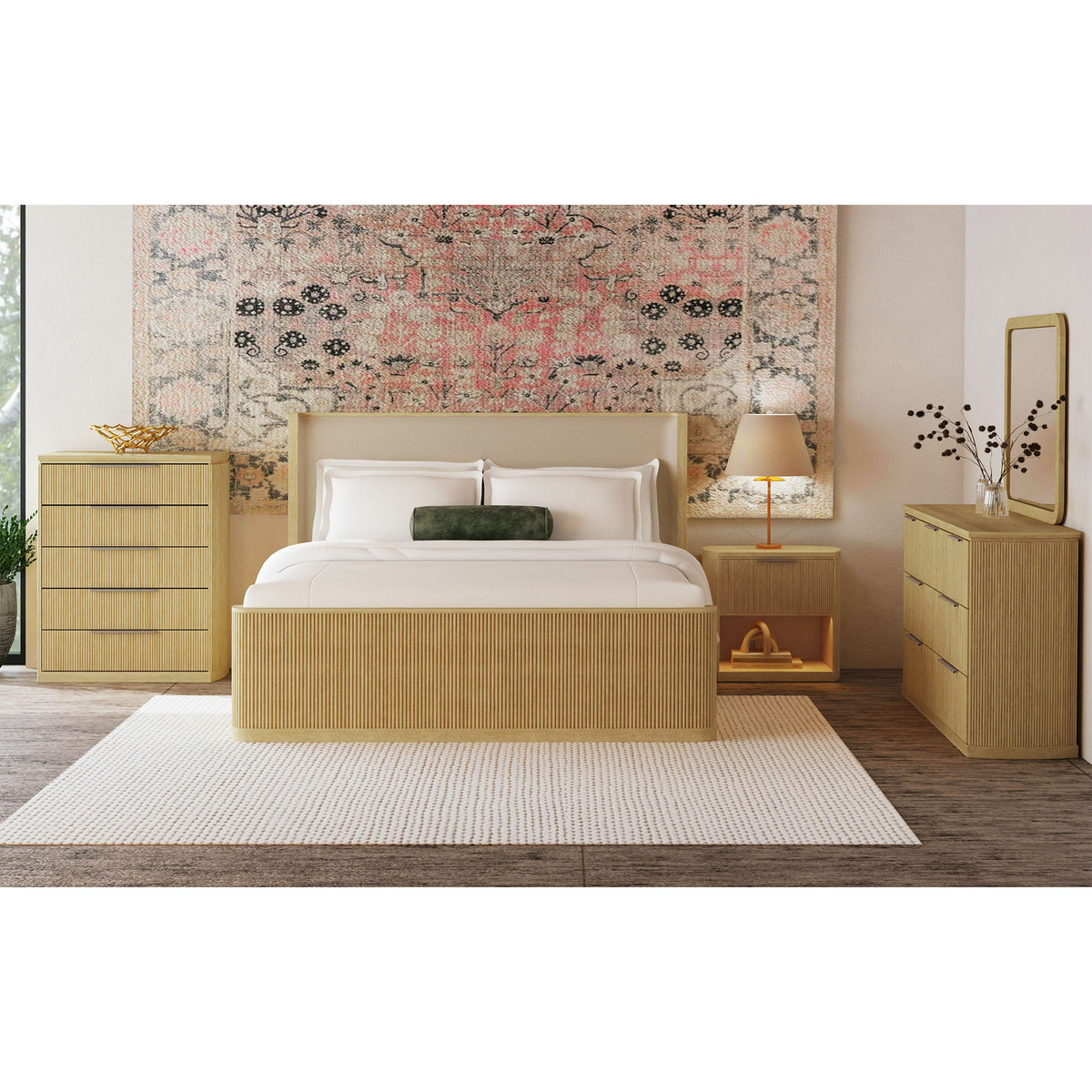 Sylvie 1-Drawer Nightstand With Touch Light in Dark Brown by Elements International, view 11