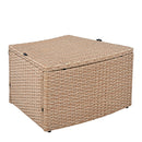 10 Piece Outdoor Sectional Half Round Patio Rattan Sofa Set