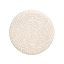 Hampton - Round Upholstered Ottoman With Scalloped Base - Speckled Egg Beige