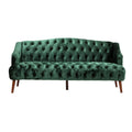 Comfy 3 Seat Sofa With Wooden Legs, For Living Room And Study