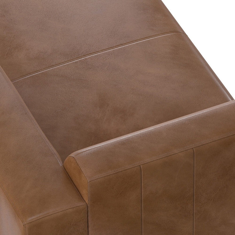 Rex - Right Chaise Sofa Module - Brown