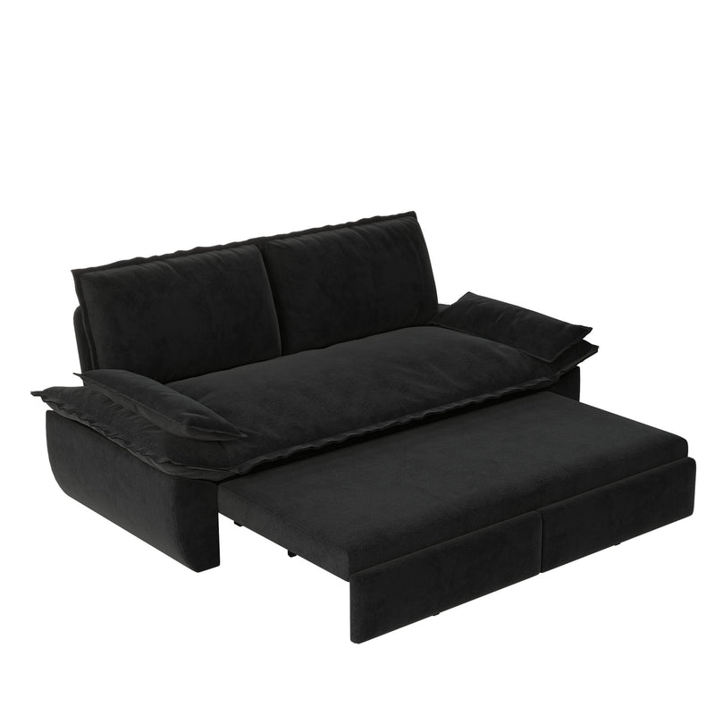Pull Out Sleeper Sofa Bed, 3 In 1 Multi Functional