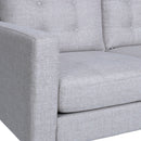 Jenny - Contemporary Tufted Fabric 3 Seater Sofa