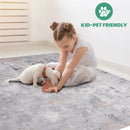 Marfi - 6' X 9' Abstract Area Rug - Gray / Multi