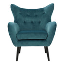 Alyssa - Mid Century Upholstered Arm Chair With Wingback Design