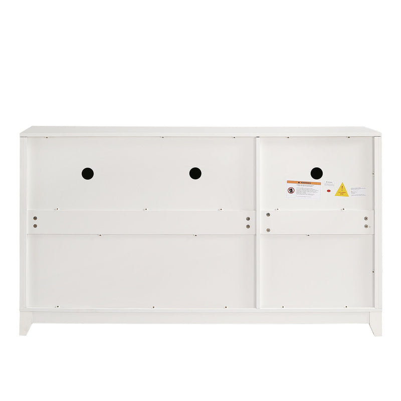 TV Stand For TVs Up To 65", Modern Entertainment Center Media Console Cabinet With 2 Spacious Storage Space