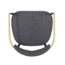 Modern Upholstered Dining Chair With Iron Frame