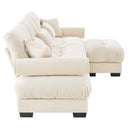 Super Comfort Oversized Modular Sectional Sofa With Movable Ottoman