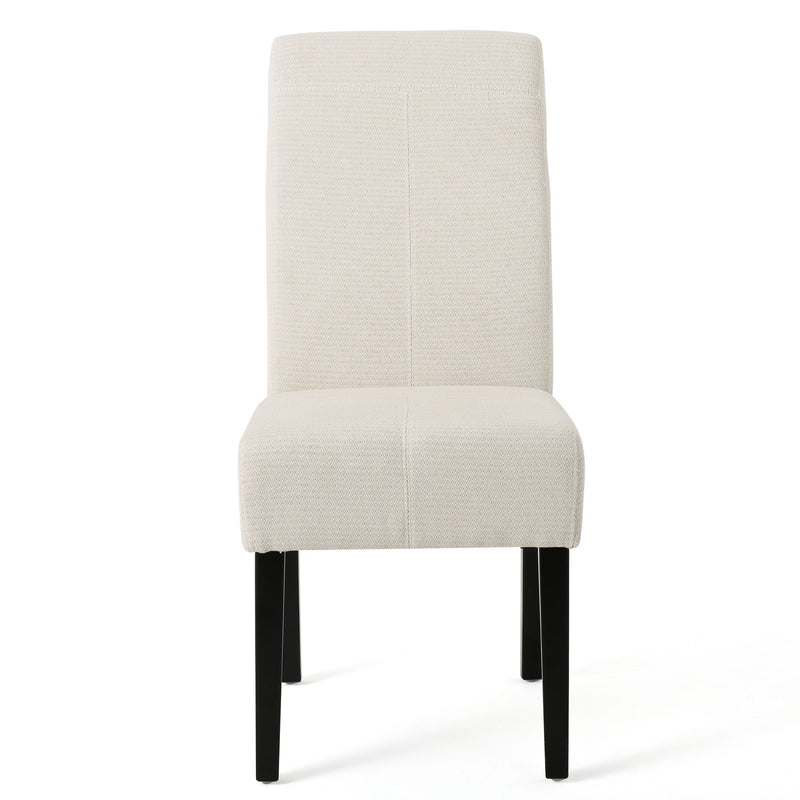 Upholstered Dining Chairs, Modern Fabric Dining Room Chair (Set of 2) - Beige