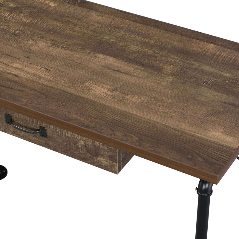 Endang - Writing Desk - Weathered Oak / Black