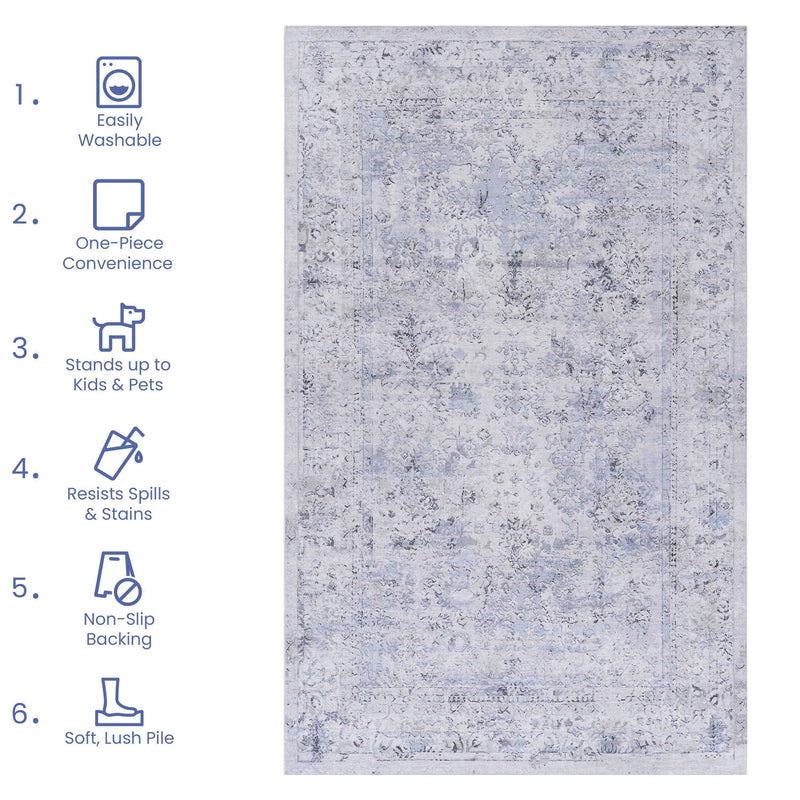 Maval - Area Rug, Washable