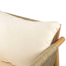 Modern Outdoor Woven Lounge Chair With Solid Frame And Cushions