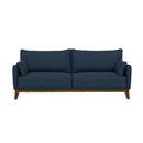 Sofa Wide With Attached Legs - Blue