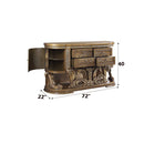 Constantine - Server - Brown & Gold Finish - Atlantic Fine Furniture Inc