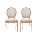 French Country Inspired Dining Chair With Iconic Round Backrest