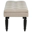 Marsha - 52" Upholstered Entryway Accent Bench - Latte