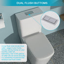 1 Piece Toilet & Dual Flush And Soft Closing Seat - White